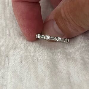 Tiffany & Co platinum and diamond eternity forever band size 5.